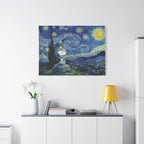 Snoopy Woodstock Starry Canvas