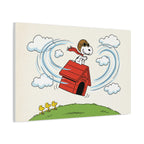 Flying Doghouse Canvas