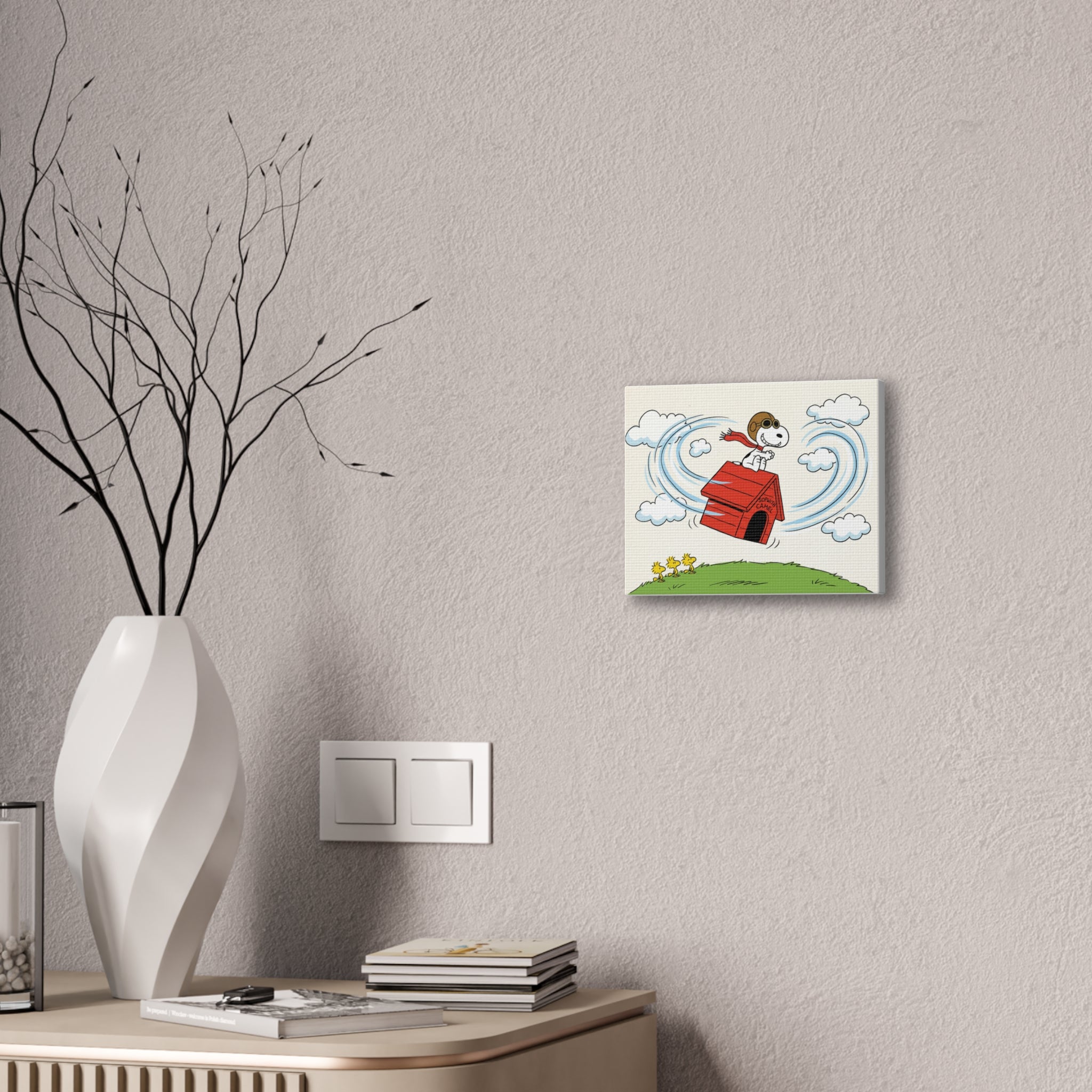 Flying Beagle Canvas