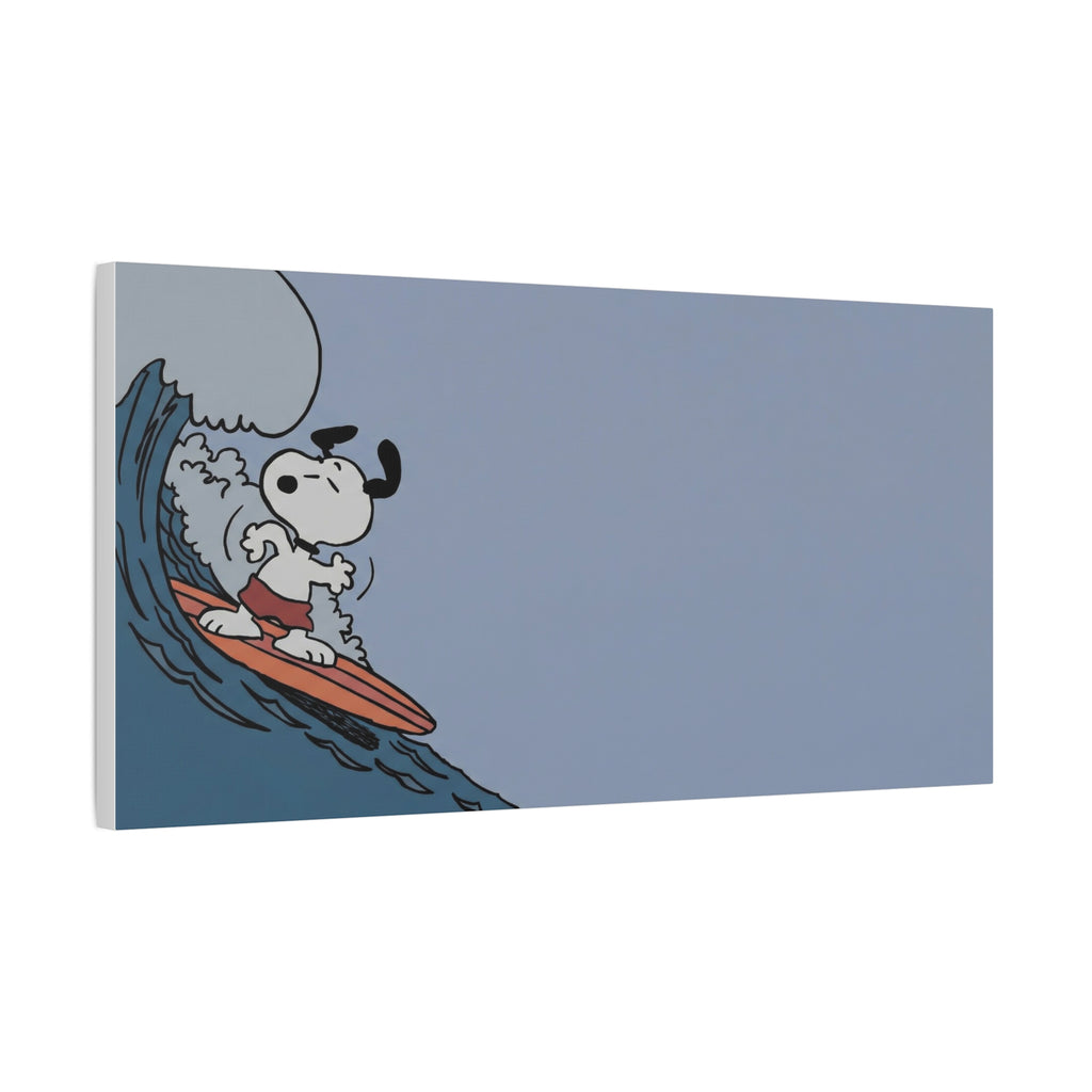 Surfing Dog Canvas