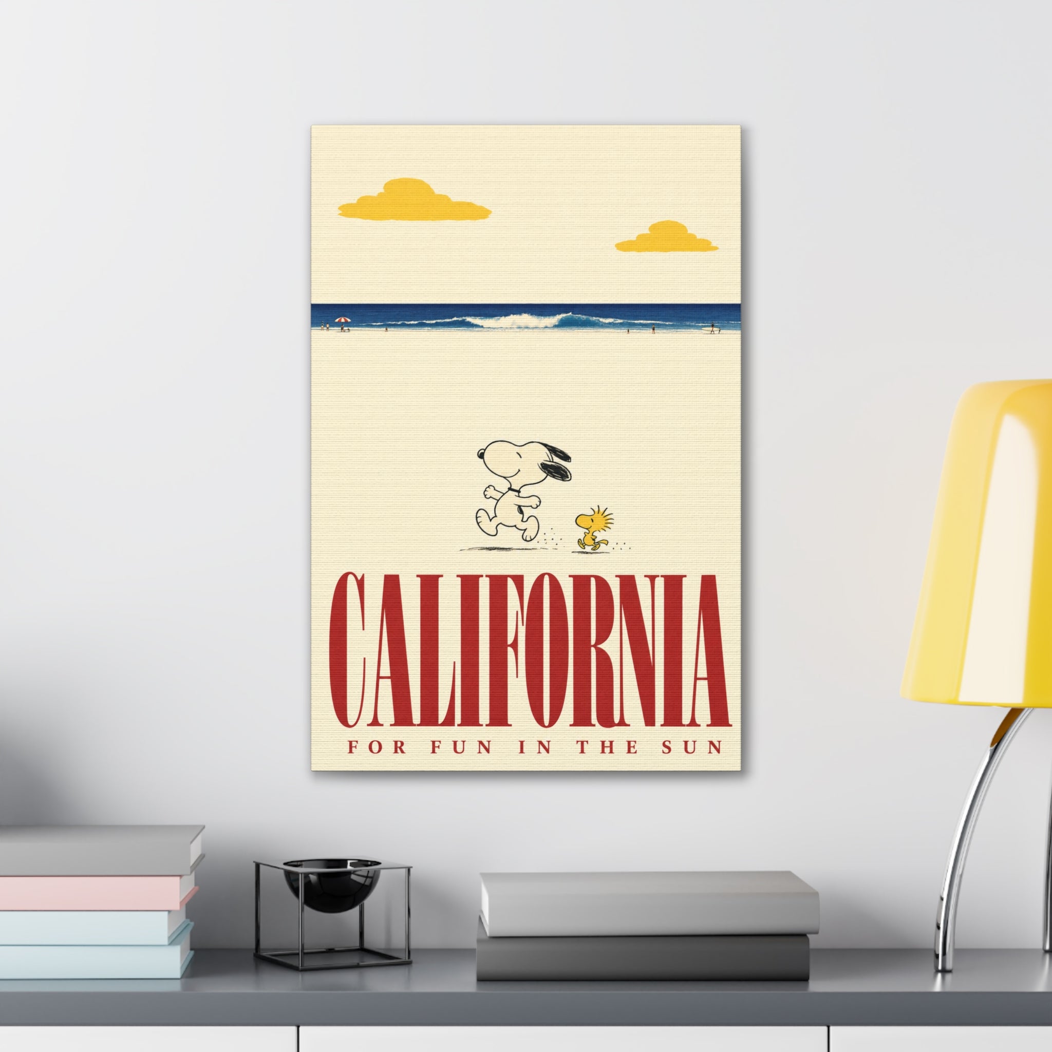 Woodstock California Beach Canvas