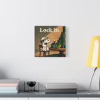 Lock In Snoopy Canvas