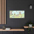 Peanuts Summer Yard Canvas