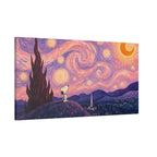 Snoopy Starry Night Canvas