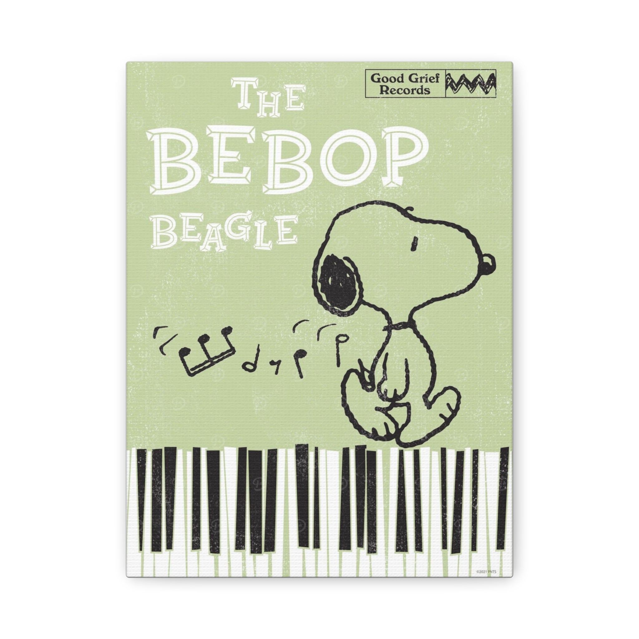 Bebop Beagle Piano Canvas