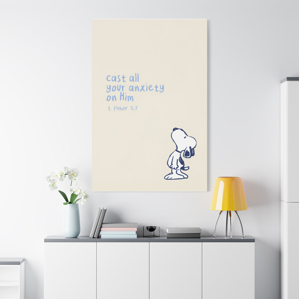 Cast Your Anxiety Canvas