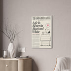 Black And White Snoopy Canvas
