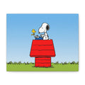 Snoopy on Red Doghouse Canvas