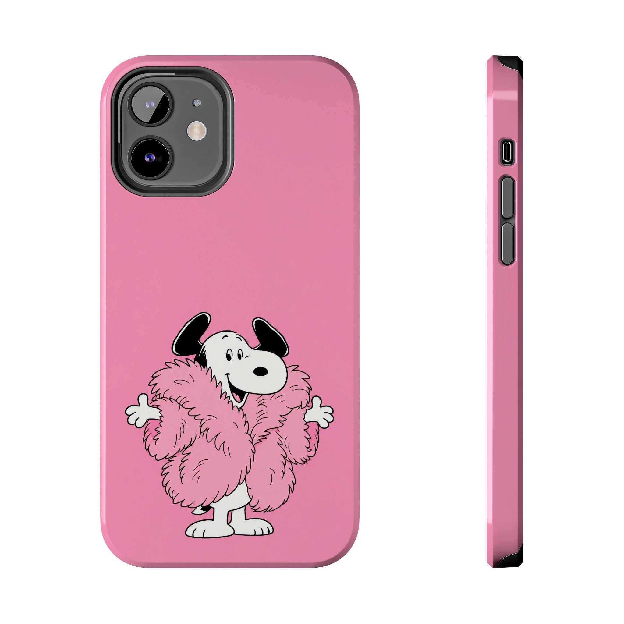 Pink Fuzzy Coat Case