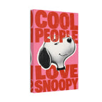 Cool People Love Snoopy Canvas