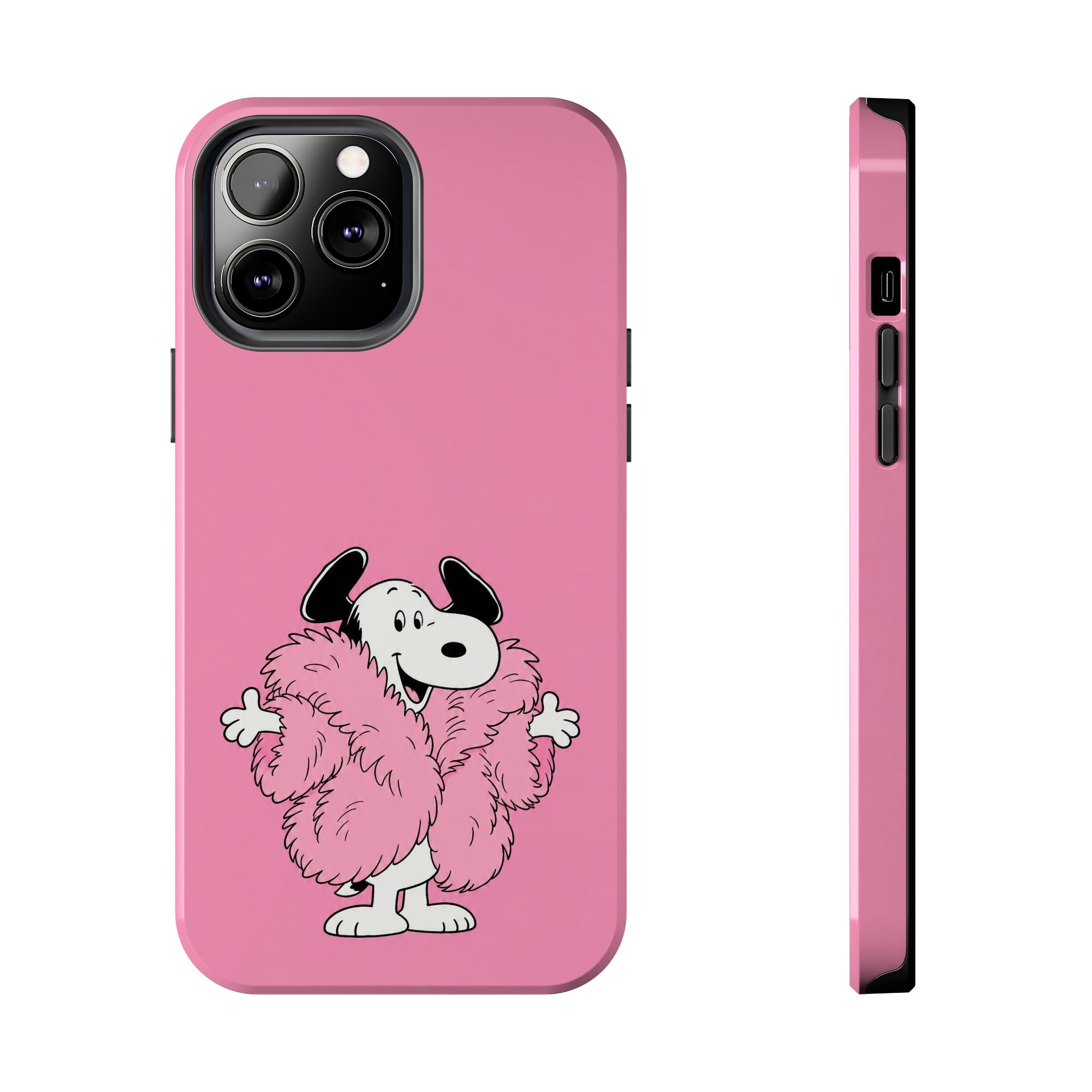 Pink Fuzzy Coat Case