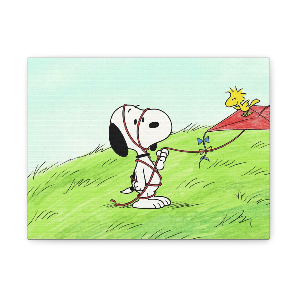 Snoopy Flying Kite Canvas
