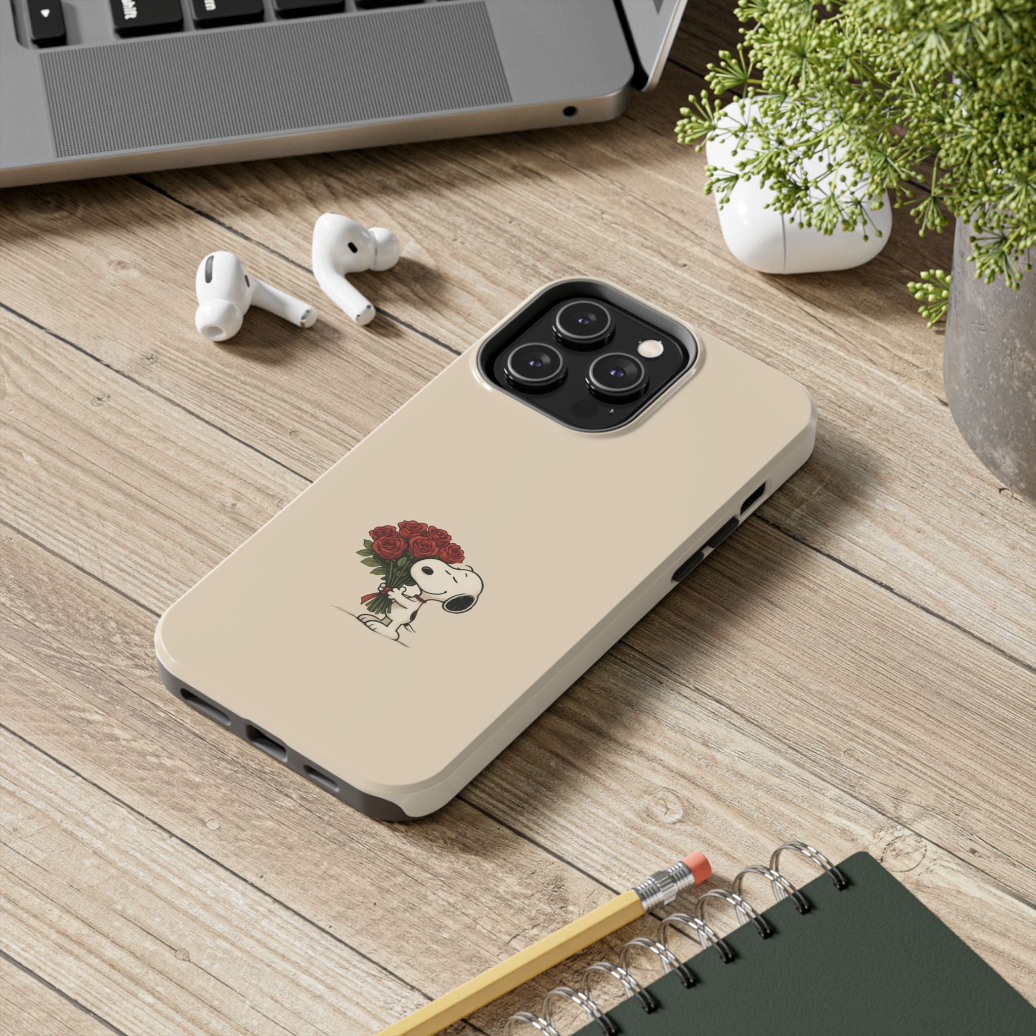 Snoopy Roses Phone Case