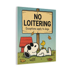 No Loitering Canvas