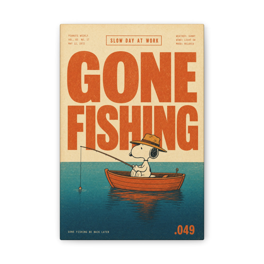 Gone Fishing Canvas