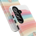 Rainbow Stripe Snoopy Phone Case
