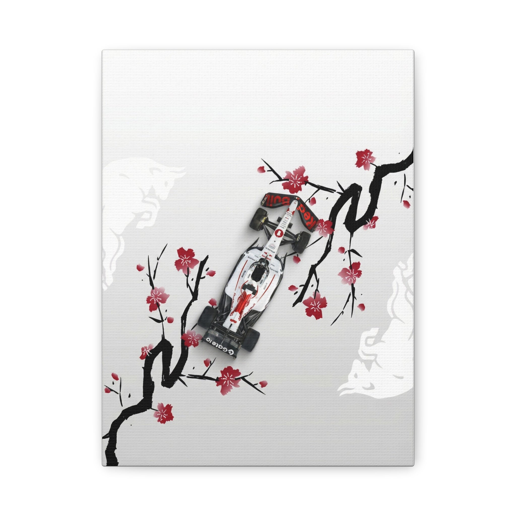 Racing Car Blossom Canvas