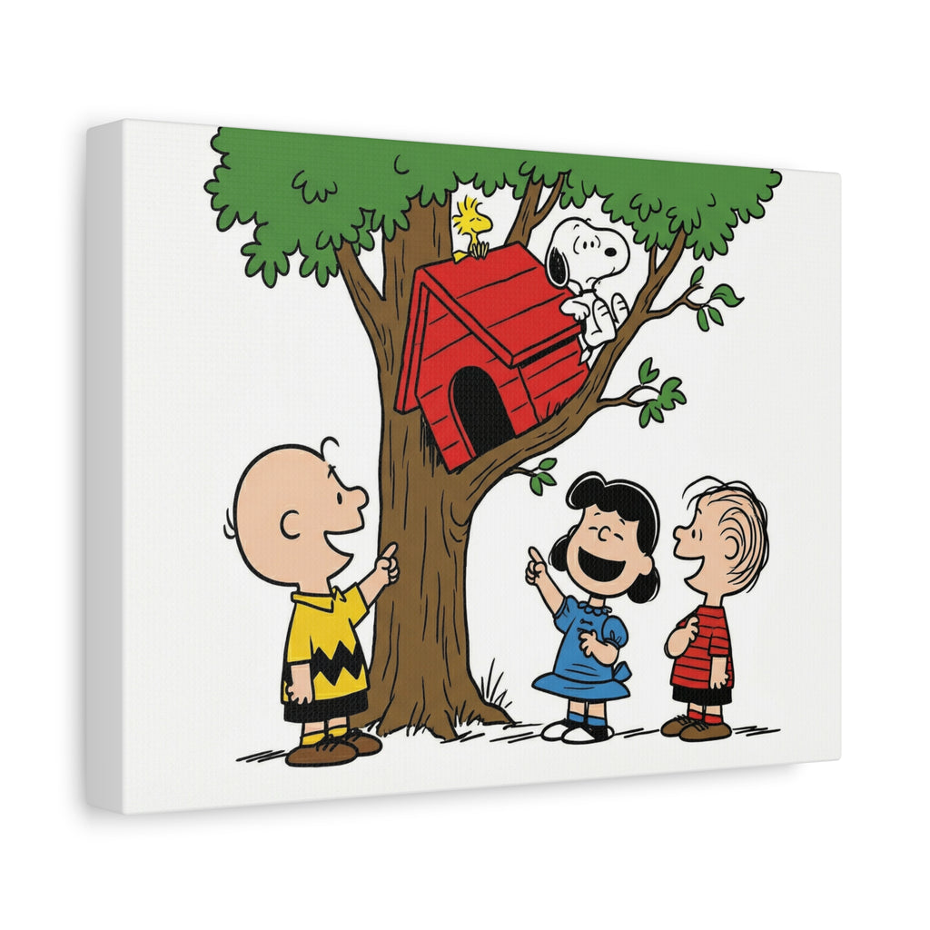 Peanuts Snoopy Red Doghouse Canvas
