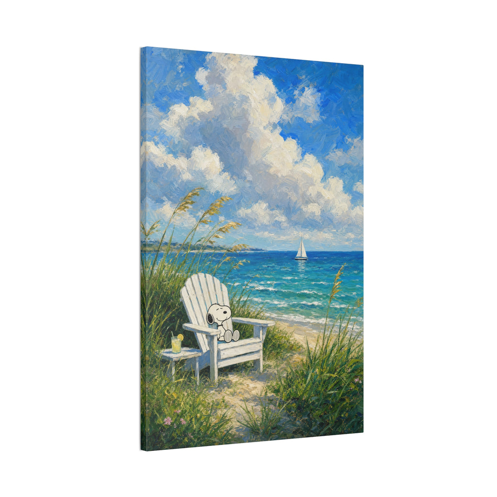 Teddy Bear Beach Canvas