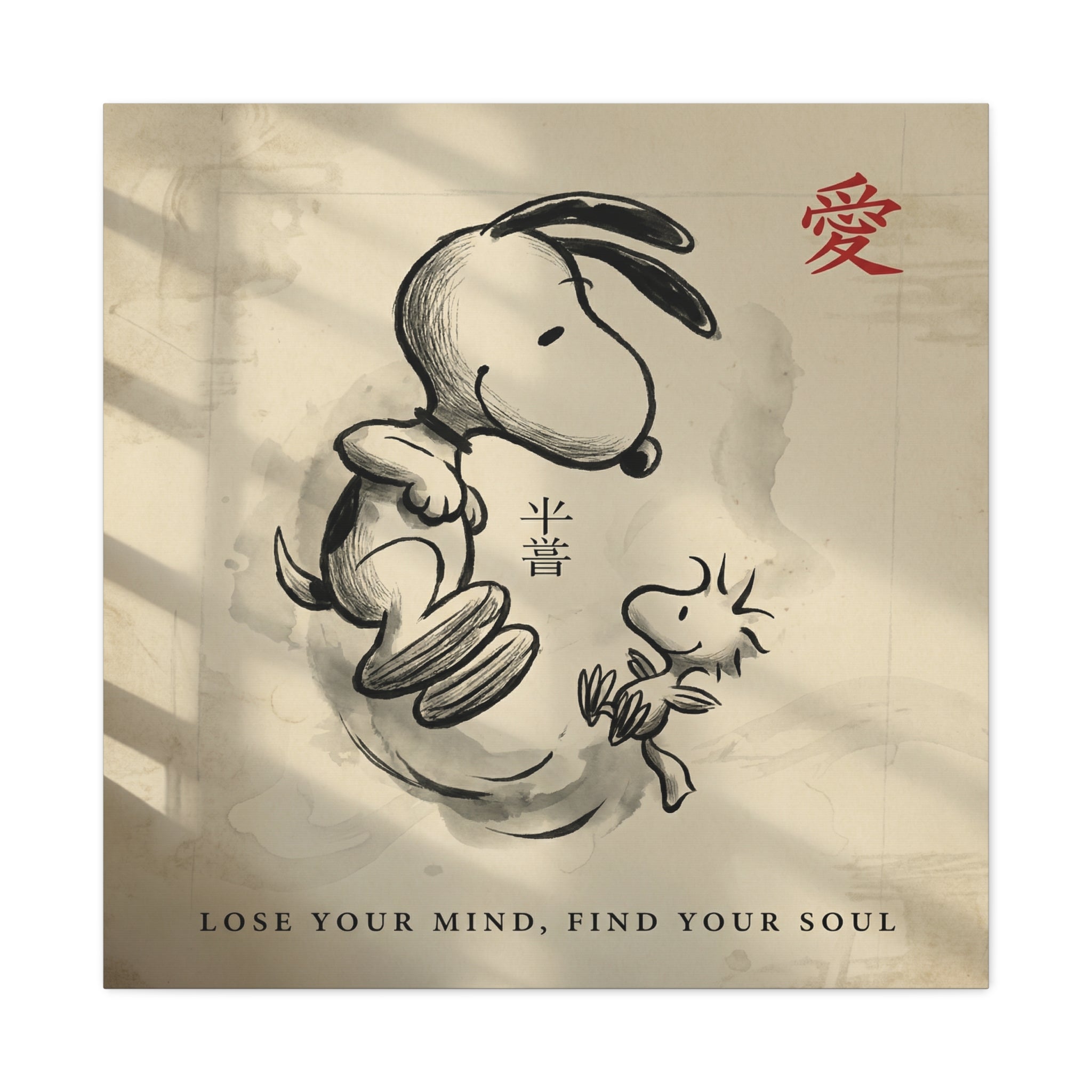 Zen Snoopy Woodstock Canvas