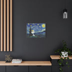Snoopy Starry Sky Canvas