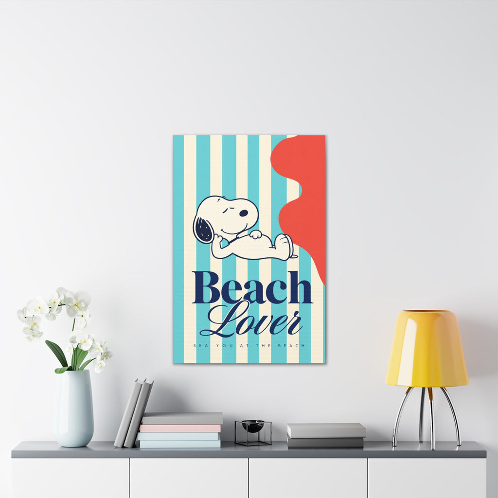 Snoopy Beach Lover Canvas
