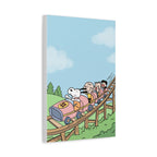Snoopy Roller Coaster Canvas