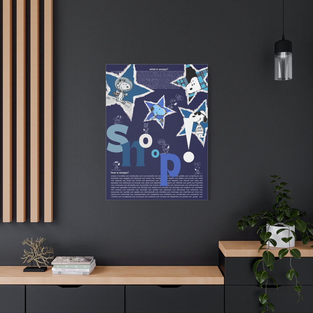 Snoopy Star Collage Canvas