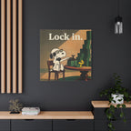Lock In Snoopy Canvas