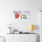 Snoopy Woodstock Holiday Canvas