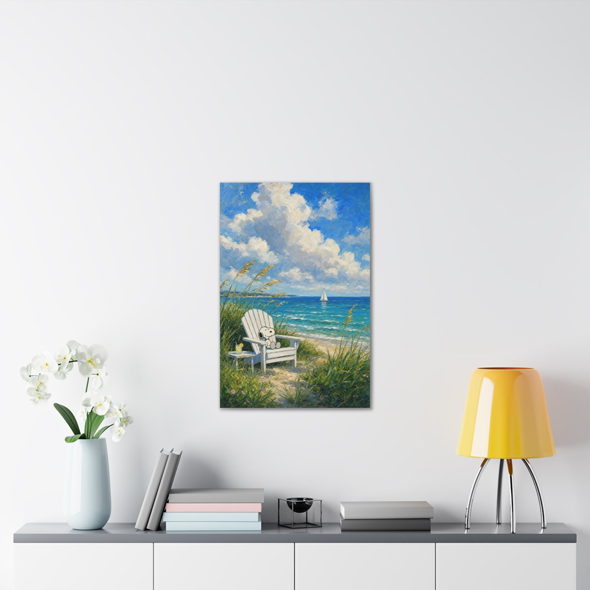 Teddy Bear Beach Canvas