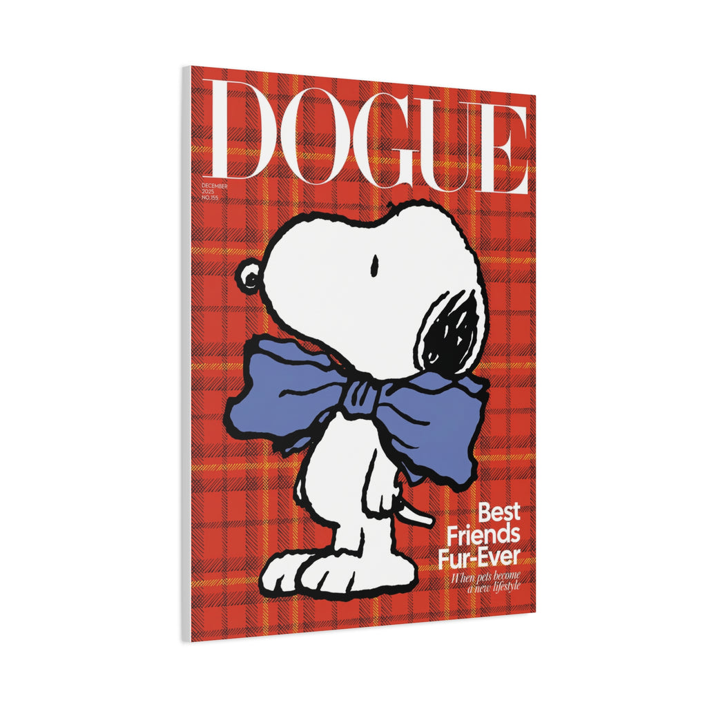 Snoopy Dogue Plaid Canvas