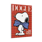 Snoopy Dogue Plaid Canvas