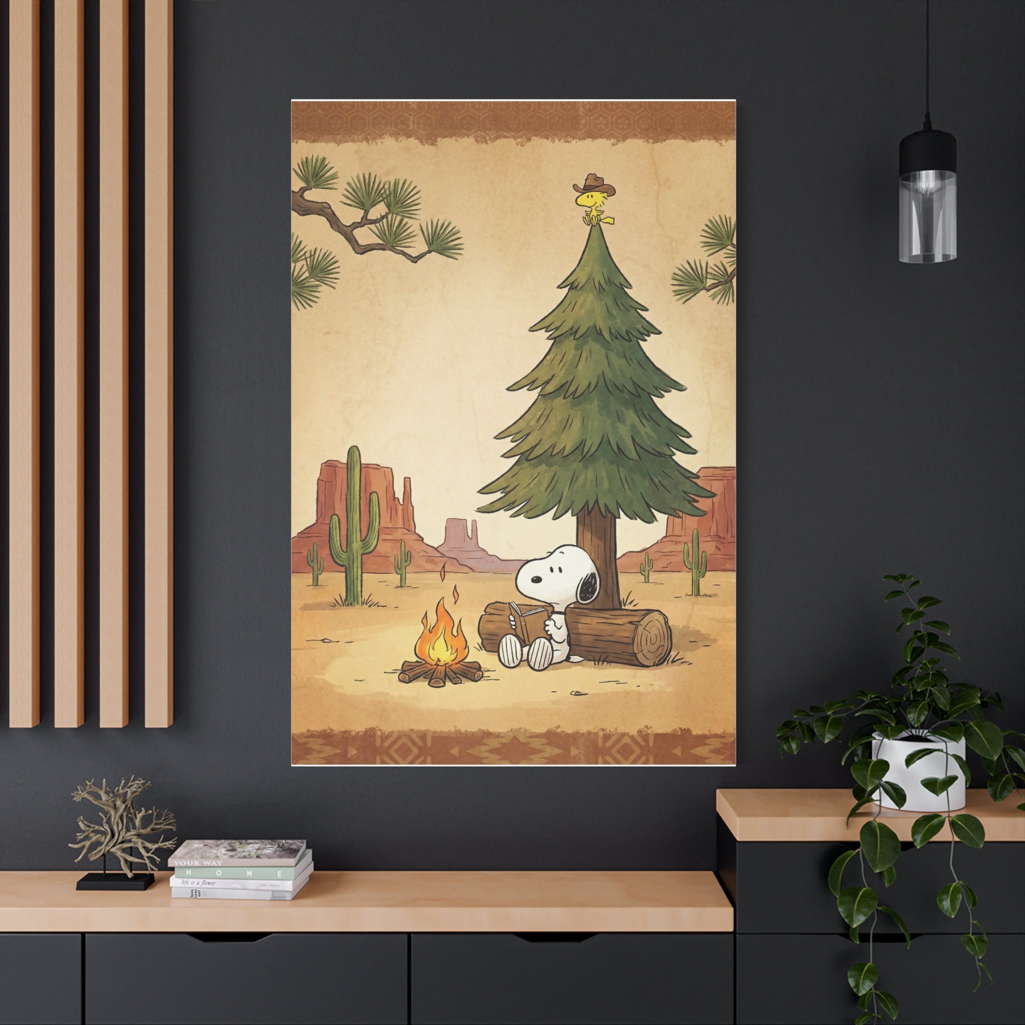 Snoopy Campfire Canvas