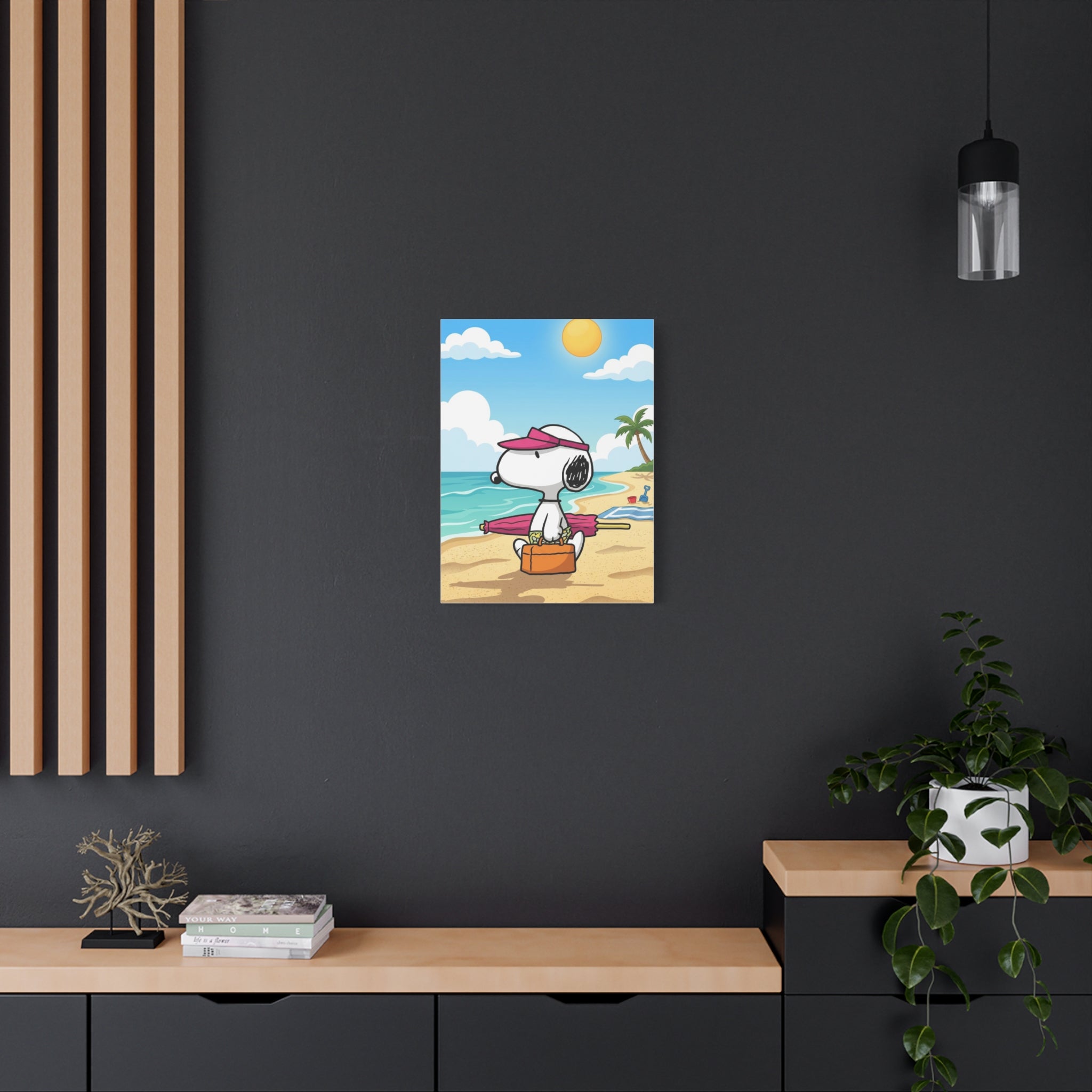 Snoopy Beach Day Canvas