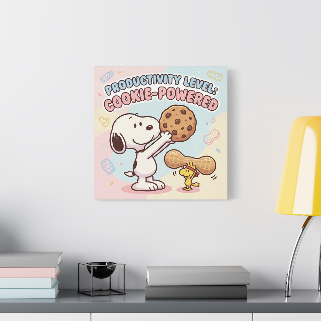 Cookie Powered Snoopy Canvas