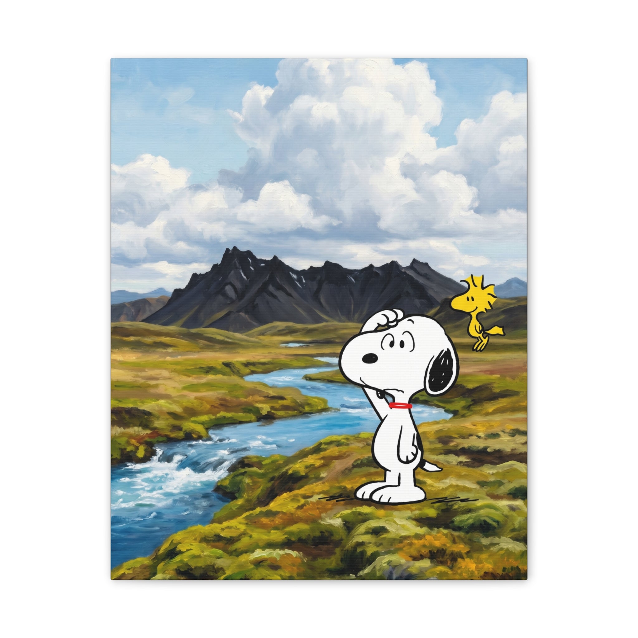 Snoopy Woodstock Landscape Canvas