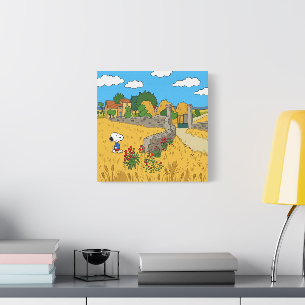 Snoopy Wheat Field Canvas