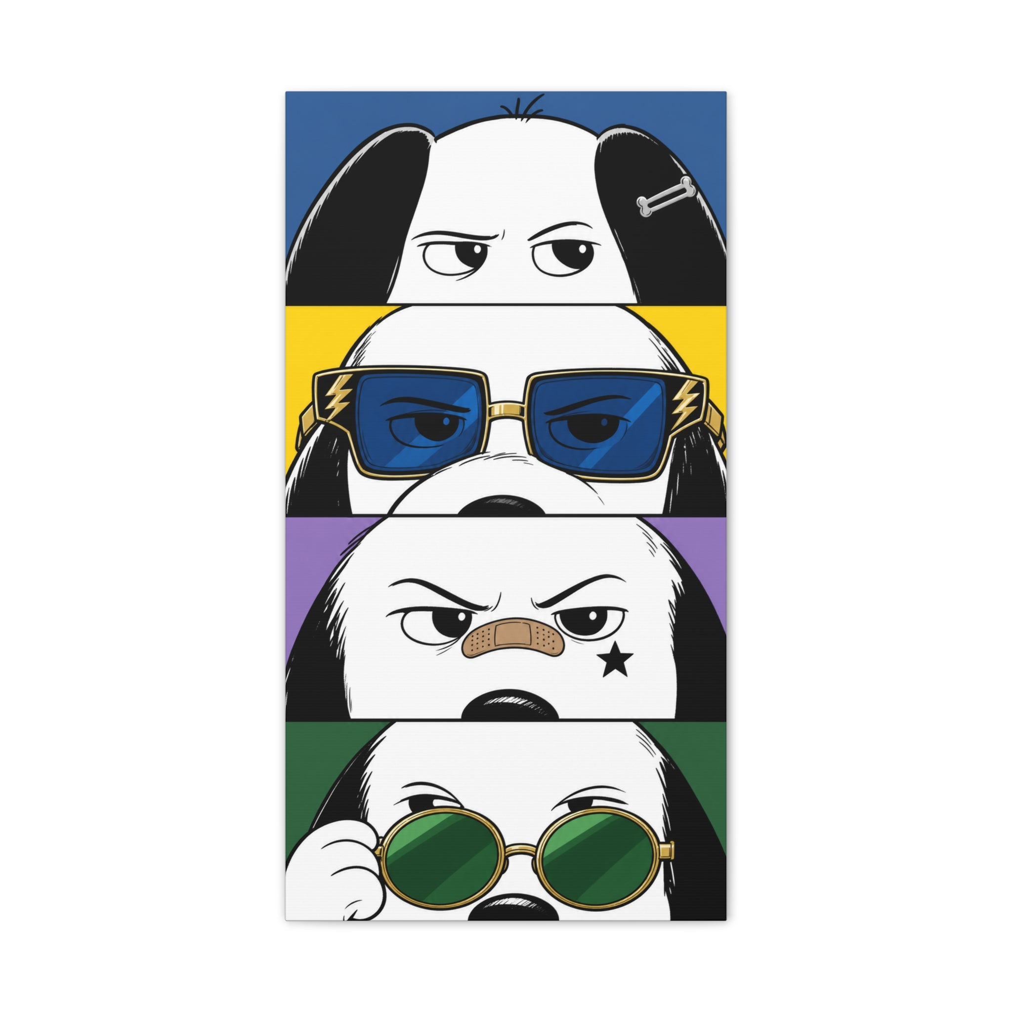 Dog Faces Pop Canvas
