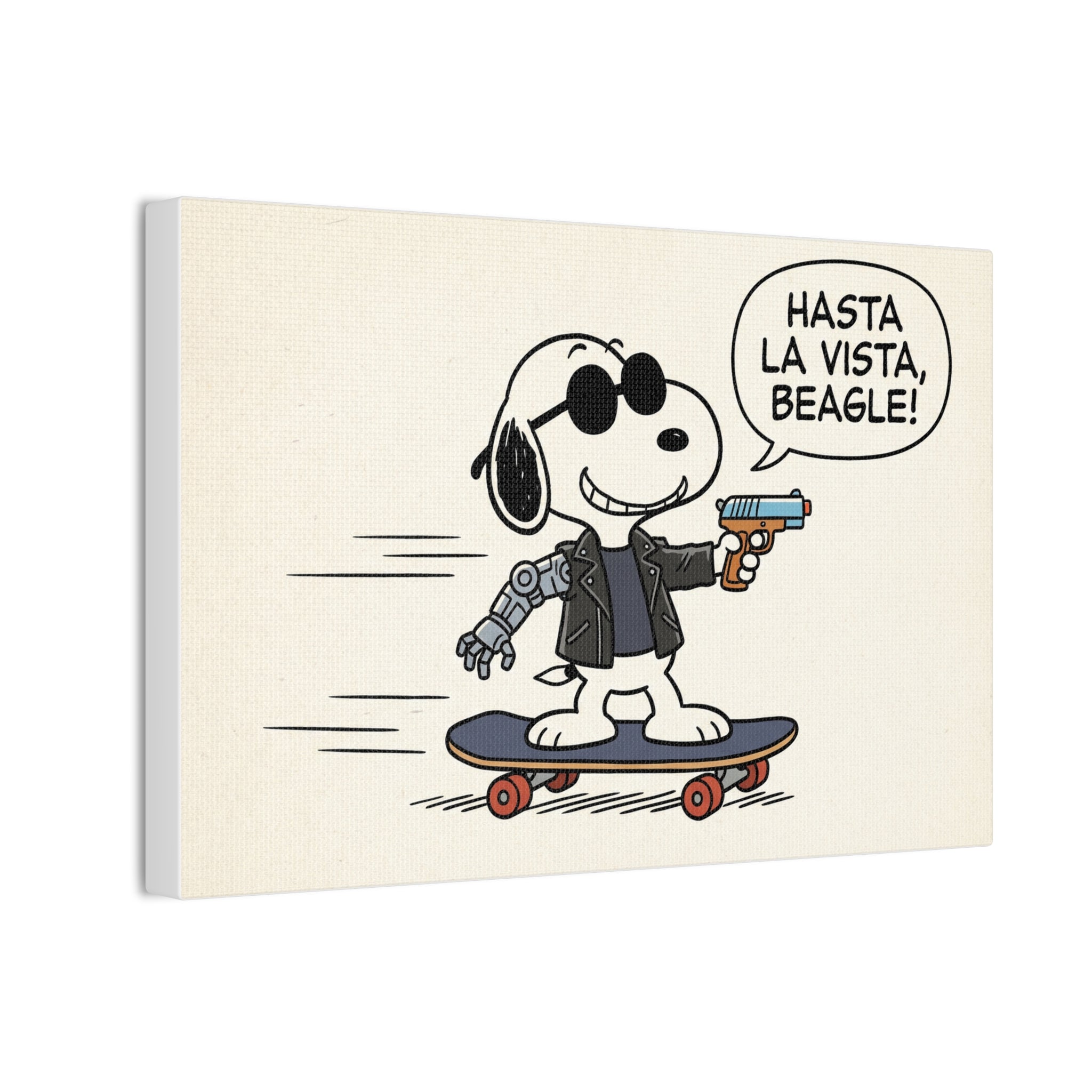 Terminator Beagle Canvas