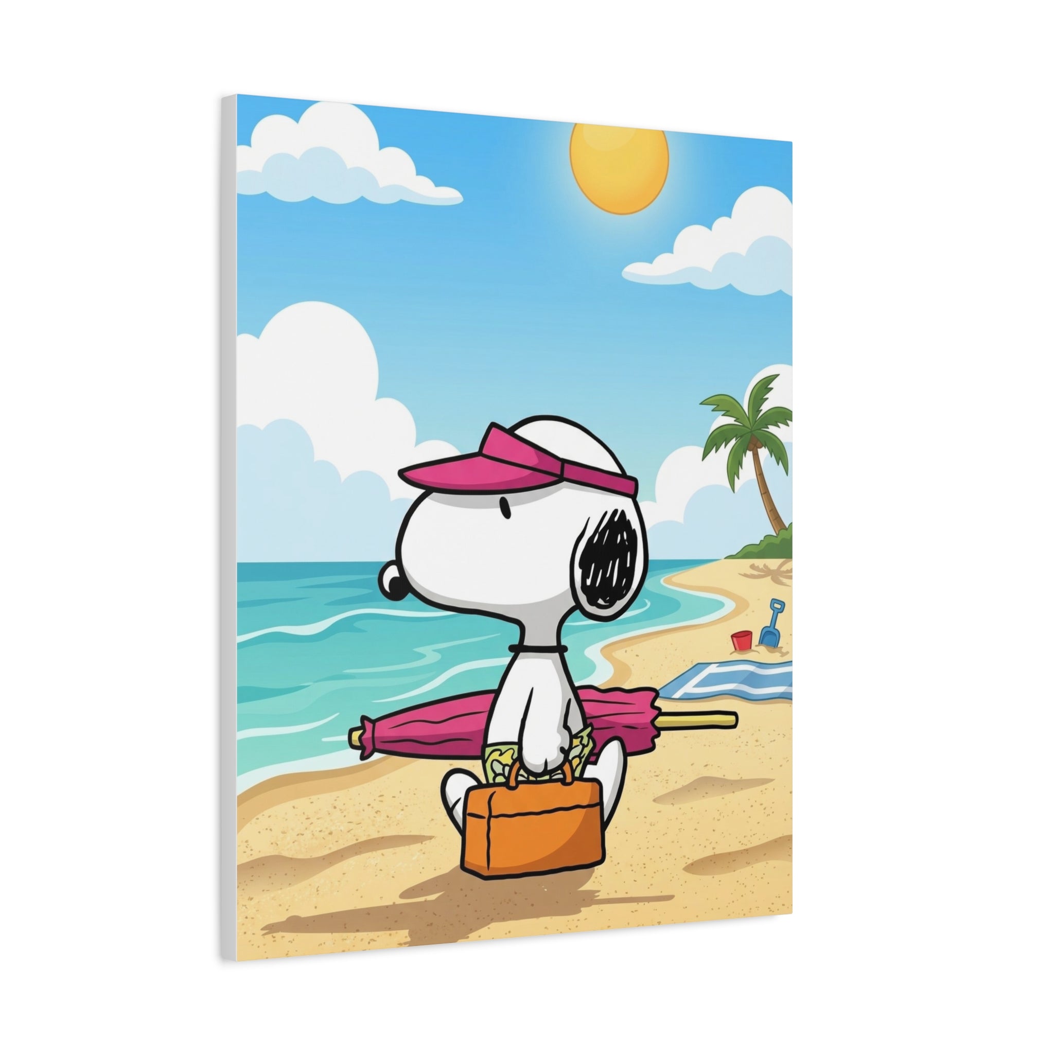Snoopy Beach Day Canvas