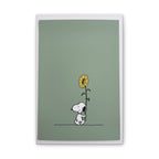 Snoopy With Sunflower Canvas