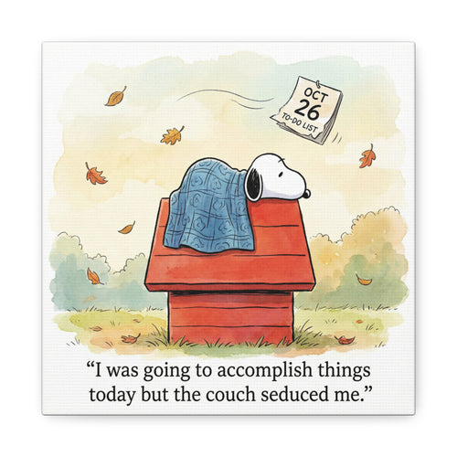 Couch Seduced Me Canvas