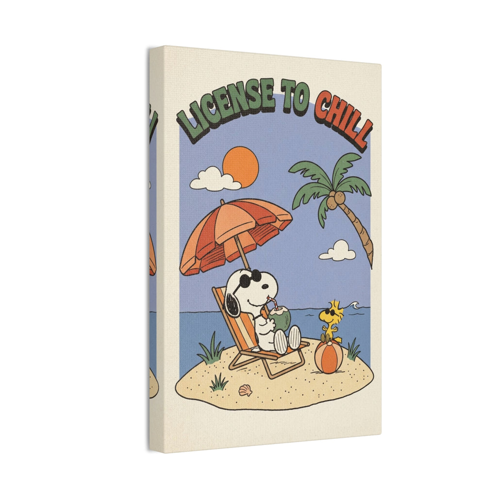 Snoopy License To Chill Canvas