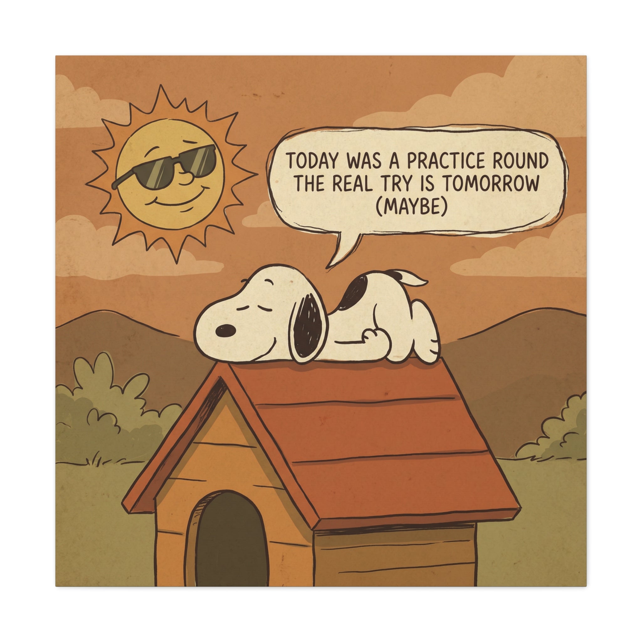 Doghouse Quote Canvas