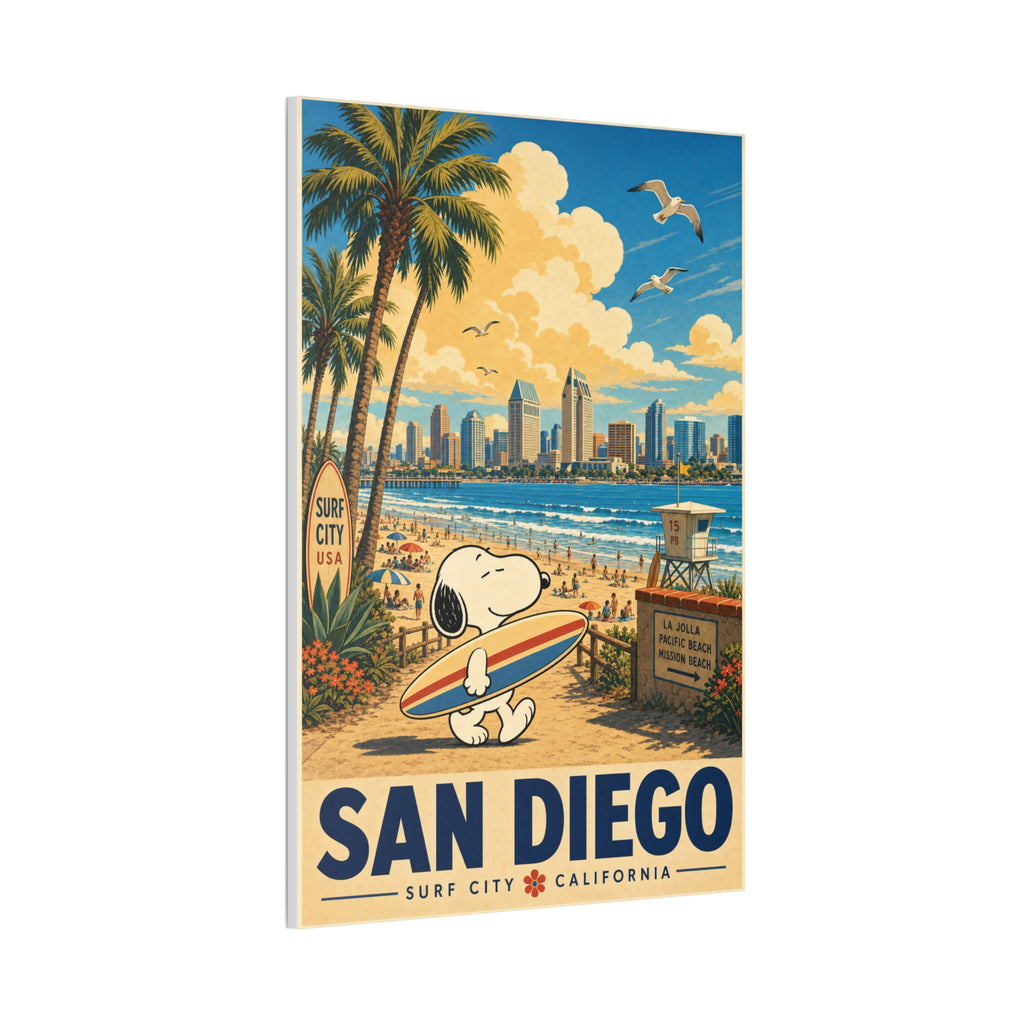 Snoopy San Diego Canvas
