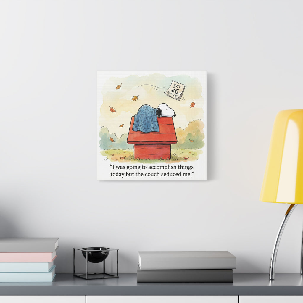 Couch Seduced Me Canvas