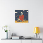 Snoopy Listening to Music Canvas