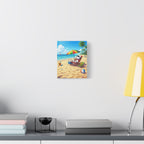 Snoopy Beach Matte Canvas