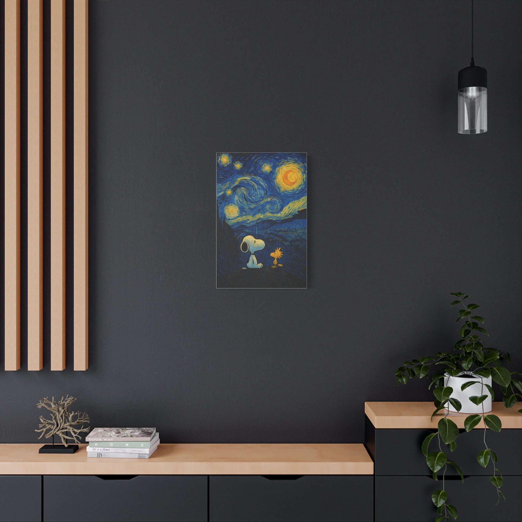 Starry Night Friends Canvas